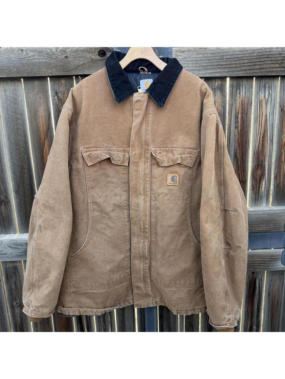 Carhartt C26 BRN XL Tall Men's Quit Lined Jacket